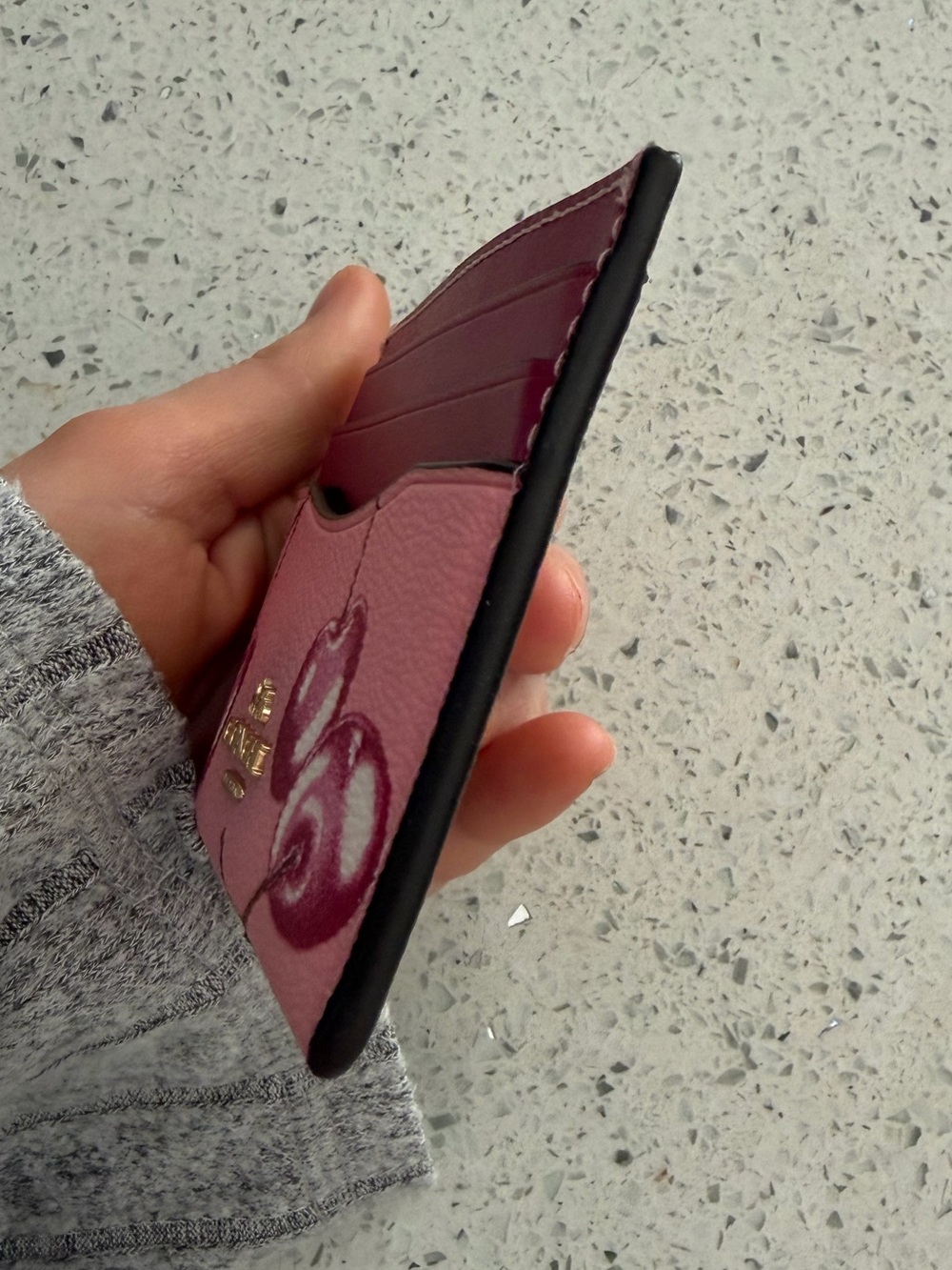 Coach Pink Cherry Card Holder - Picture 7 of 10